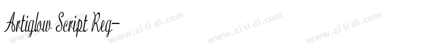 Artiglow Script Reg字体转换 Artiglow Script Reg字体转换